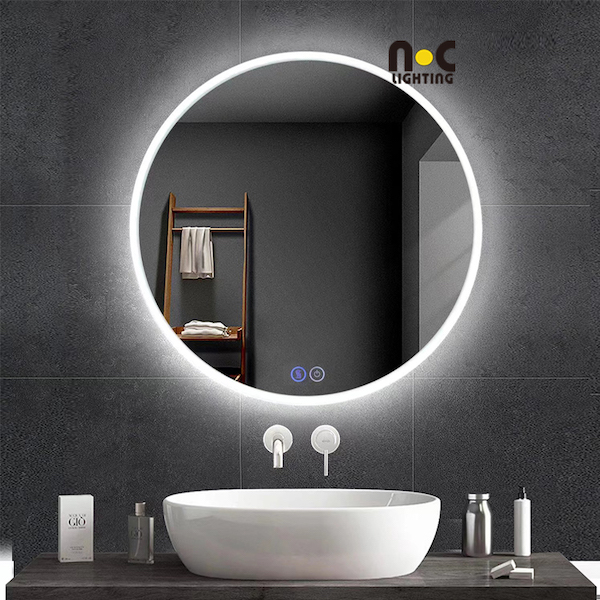 LED mirror light bathroom light for home and hotel dimmable and smart