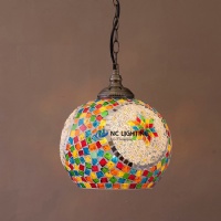 America popular deco glass pendant light Japanese Korean mosaic glass pendant light MS-P2517L