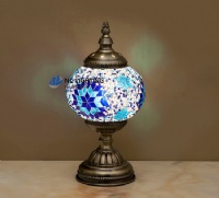 Art craft handmade mosaic table lamp multi color shade MS-T003-T5