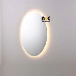 Elliptical Shape Bathroom Touch Screen Smart Led Mirror Bathroom Led Lighted Bathroom Touch Screen Smart Mirror NC26