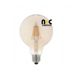 G95 global E27 LED filament bulb 6W 8W 10W clear frosted brown