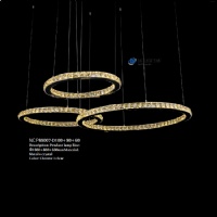 Grand Foyer Crystal Chandelier | 9m Height for Mansions & Hotels NC-P88007-D100+D80+D60