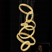 Grand Foyer Crystal Chandelier | 9m Height for Mansions & Hotels NC-P953