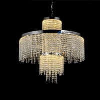 Modular Crystal Chandelier | Customizable LED Folia Design NC-P964R for hotel villa
