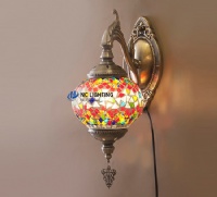 Mosaic Wall Sconce Lamp Lanterns Moroccan Light Turkish mosaic handmade wall lighting for Indoor Dining Room MS-W001-4