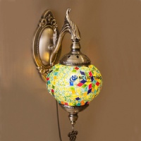 Mosaic wall lamp with plug for America and Japanese market MS-W001-5