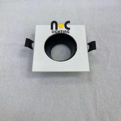 NCP-9023S-WH+B black and white color round square lighting fixture gu10 led module mr16 spot light frame