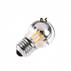 No shadow G45 LED filament bulb 4W 6W clear frosted brown