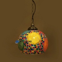 North America hot sales ETL VDE CE PSE hanging mosaic glass pendant lamp MS-P25A10L