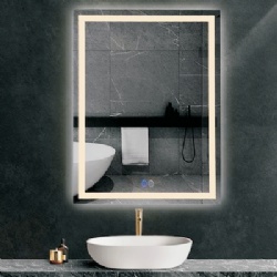 Square Round Elliptical Shape Touch screen LED Mirror Light 3000k 4000k 6000k bath Mirror For bathroom NC32