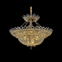Stairwell Cascade Chandelier | Dazzling Multi-Tier Crystal Installation NC-P933