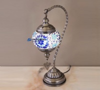 Turkish style Mosaic multicolor glass table lamp MS-T012-T5