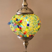 turkish mosaic lamp mosaic latern pendant lamp MS-P204-6